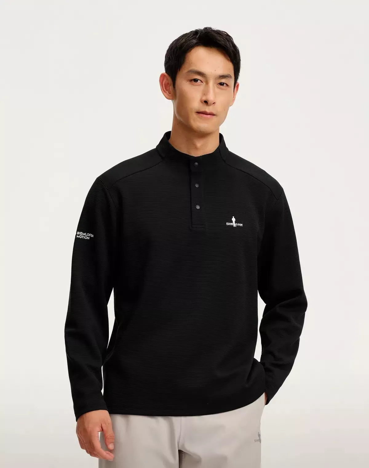 비음러펀 헨리넥 경량 방선 남녀공용 긴소매 티셔츠 상세 이미지 19