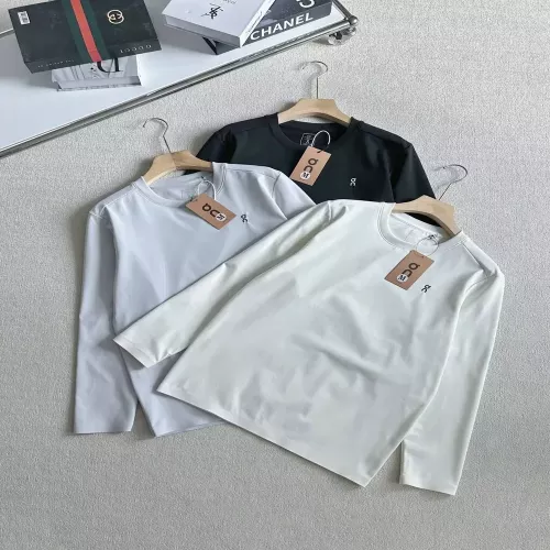 온러닝 기모 압착 자수 남녀공용 긴소매 티셔츠
