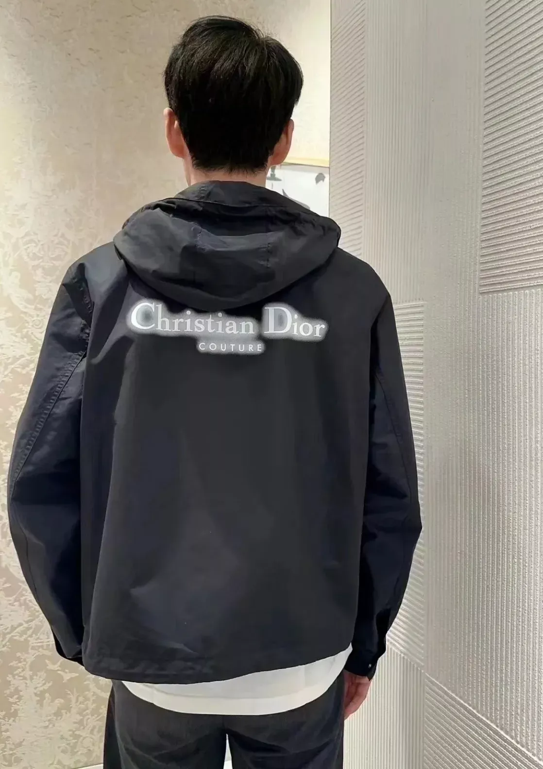 디올 모호한 레터 프린트 남녀공용 후드 재킷 상세 이미지 17