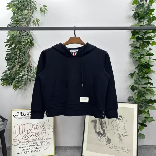 톰브라운 삼색 배색 루프백 남녀공용 후드 티셔츠