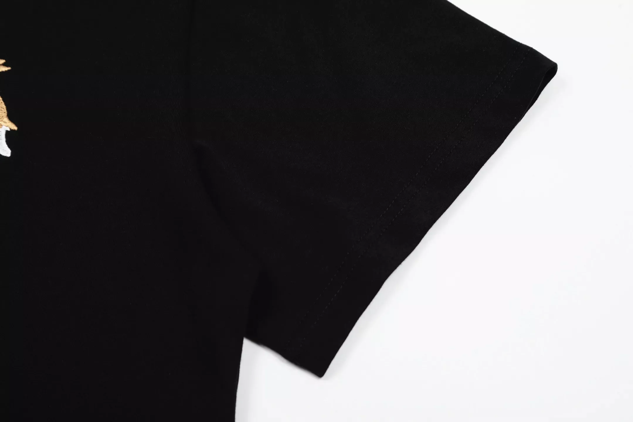 로에베 토끼 자수 로고 남녀공용 반소매 티셔츠 상세 이미지 5