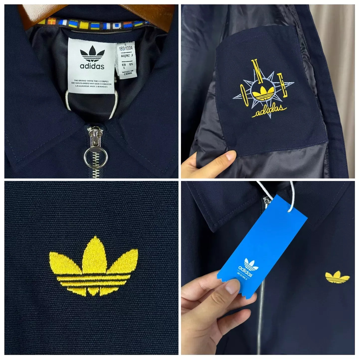 아디다스 자수 로고 공항 점퍼 남녀공용 집업 재킷 상세 이미지 17