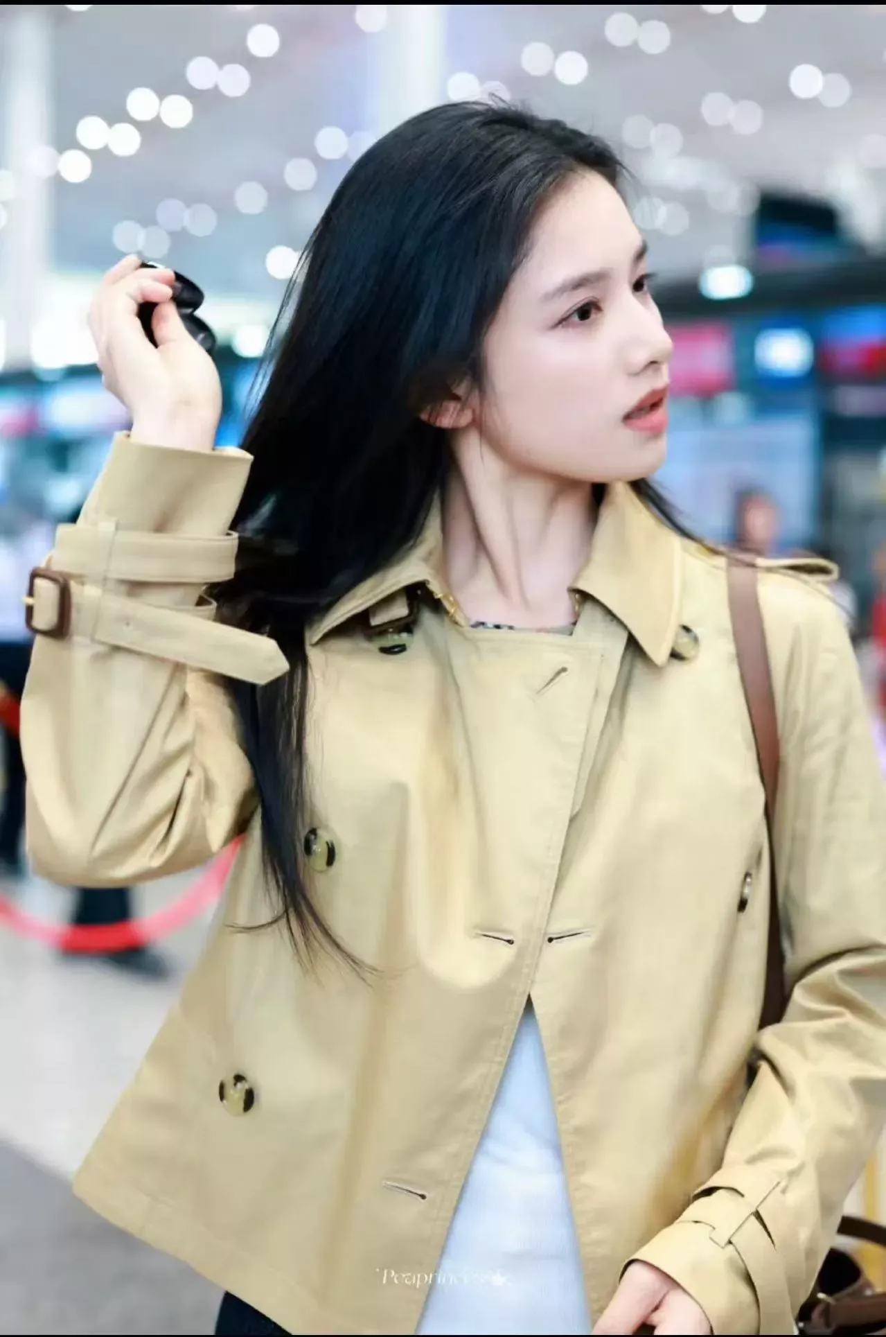 버버리 더블브레스트 벨트 여성용 쇼트 코트 상세 이미지 19