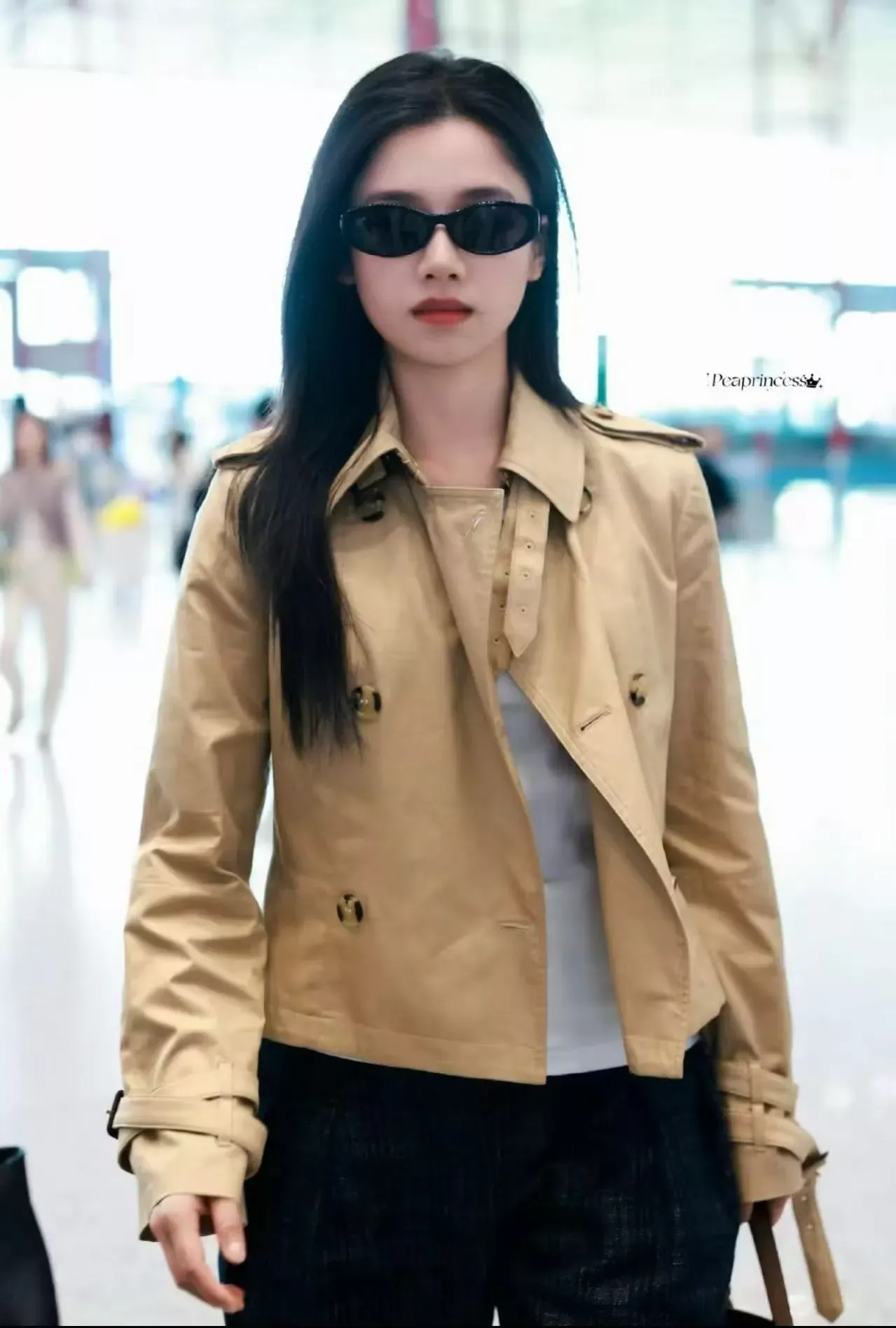 버버리 더블브레스트 벨트 여성용 쇼트 코트 상세 이미지 29