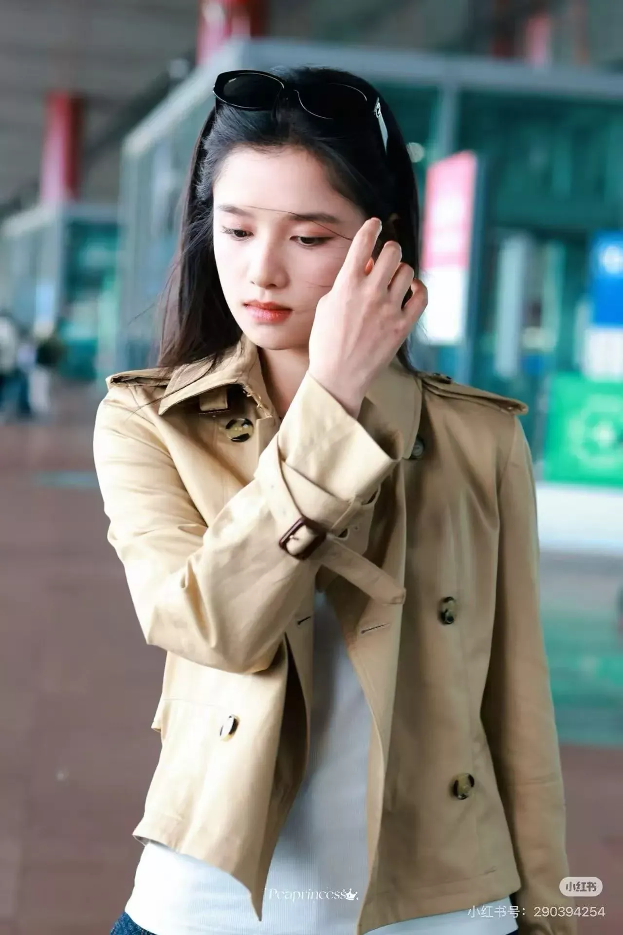 버버리 더블브레스트 벨트 여성용 쇼트 코트 상세 이미지 32
