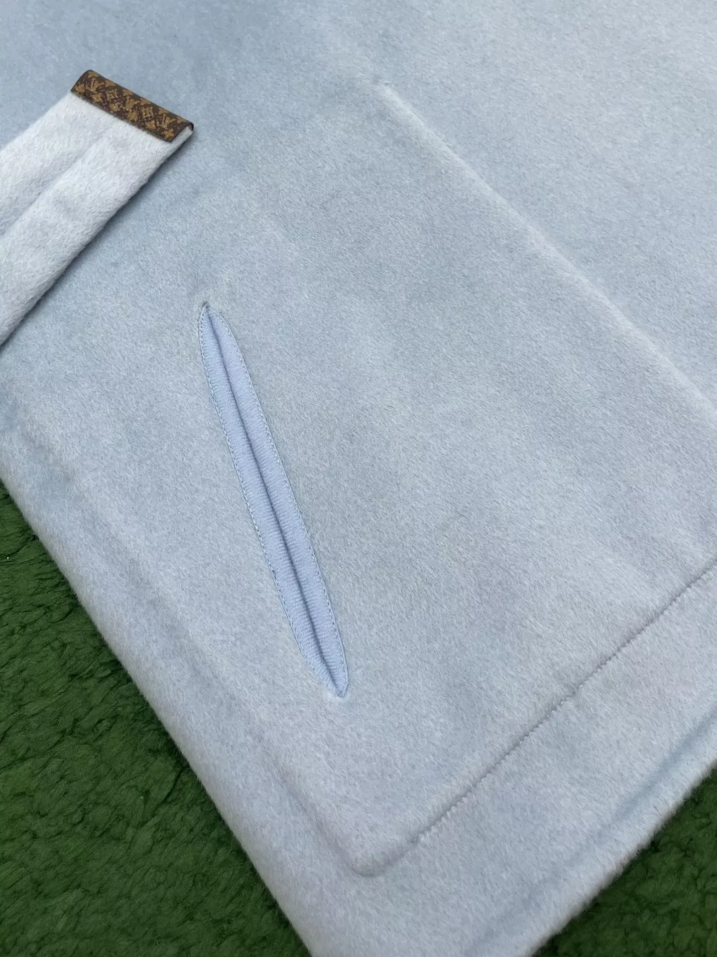 루이비통 랩 스타일 후드 여성용 쇼트 코트 상세 이미지 5