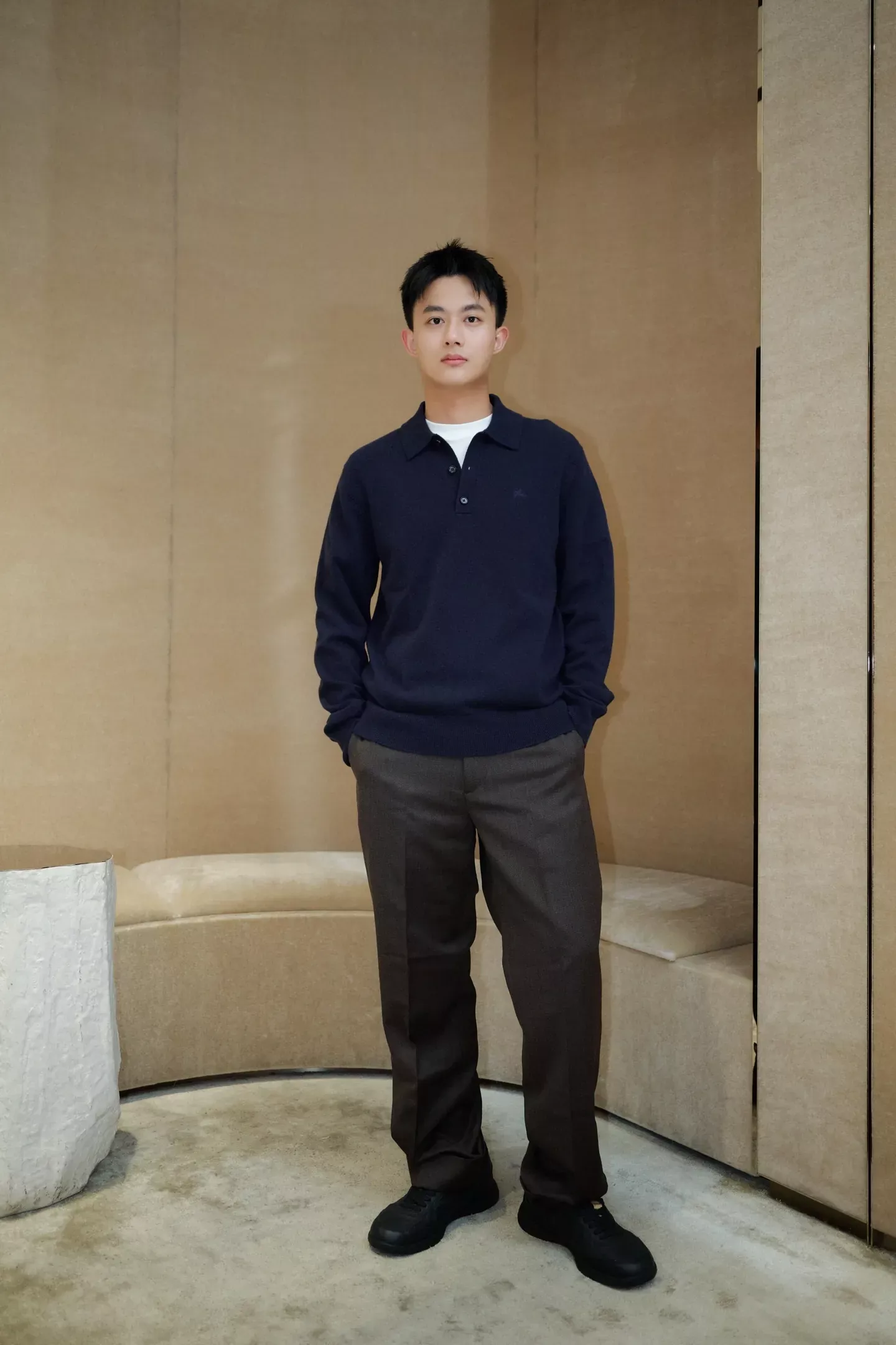 버버리 캐시미어 혼방 카라 남녀공용 긴소매 니트 상세 이미지 44