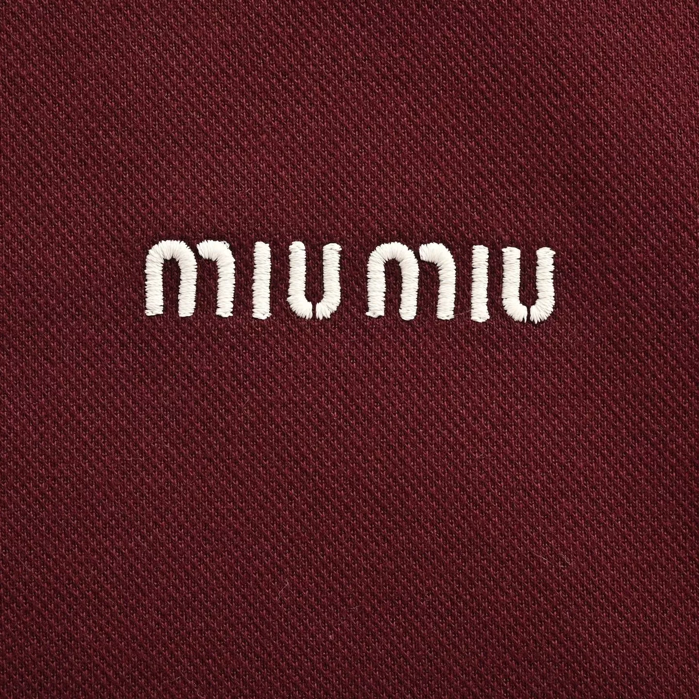 미우미우 배색 화이트 칼라 긴소매 남녀공용 긴소매 티셔츠 상세 이미지 8