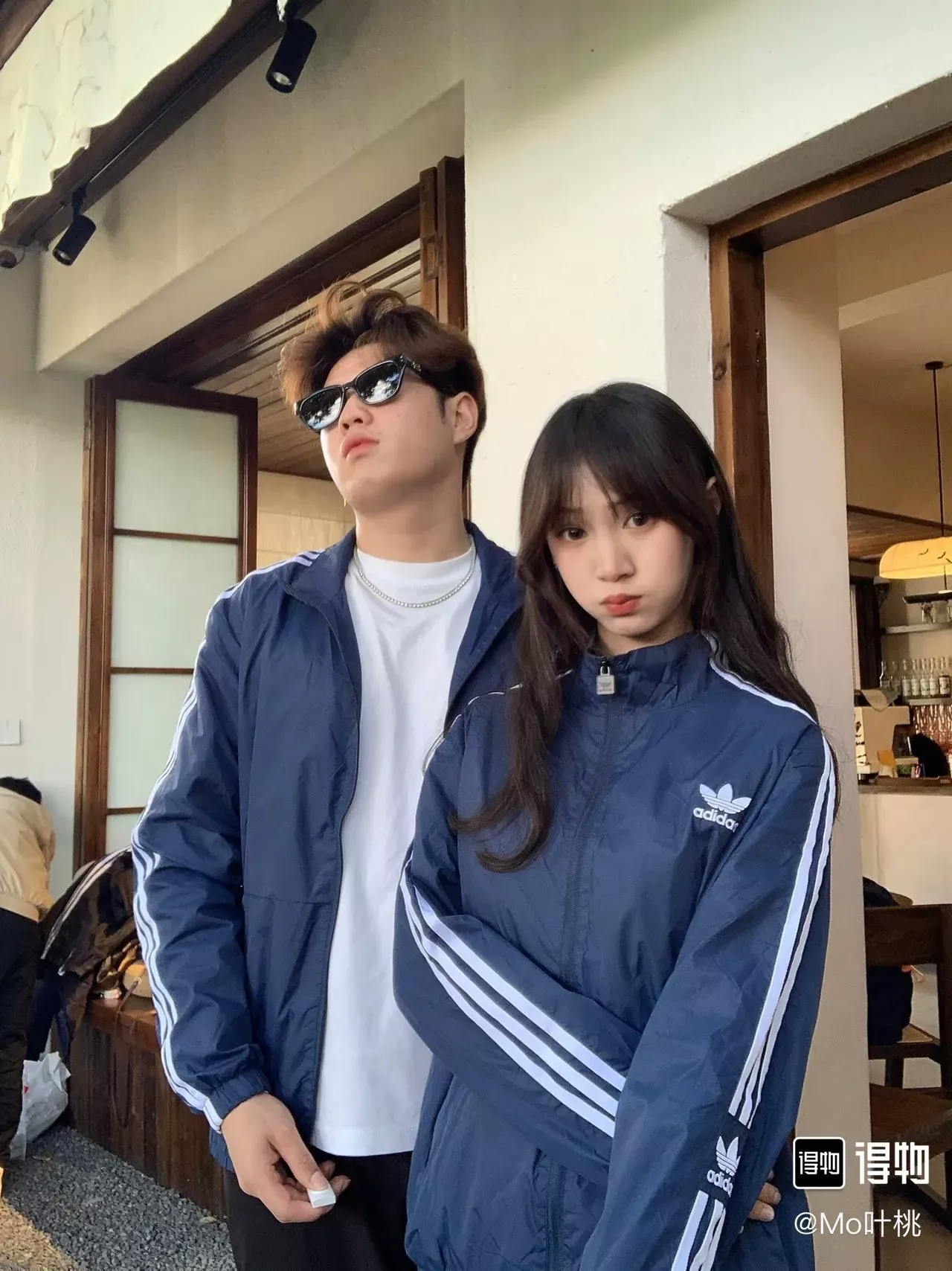 아디다스 삼선 자수 로고 집업 재킷 상세 이미지 13