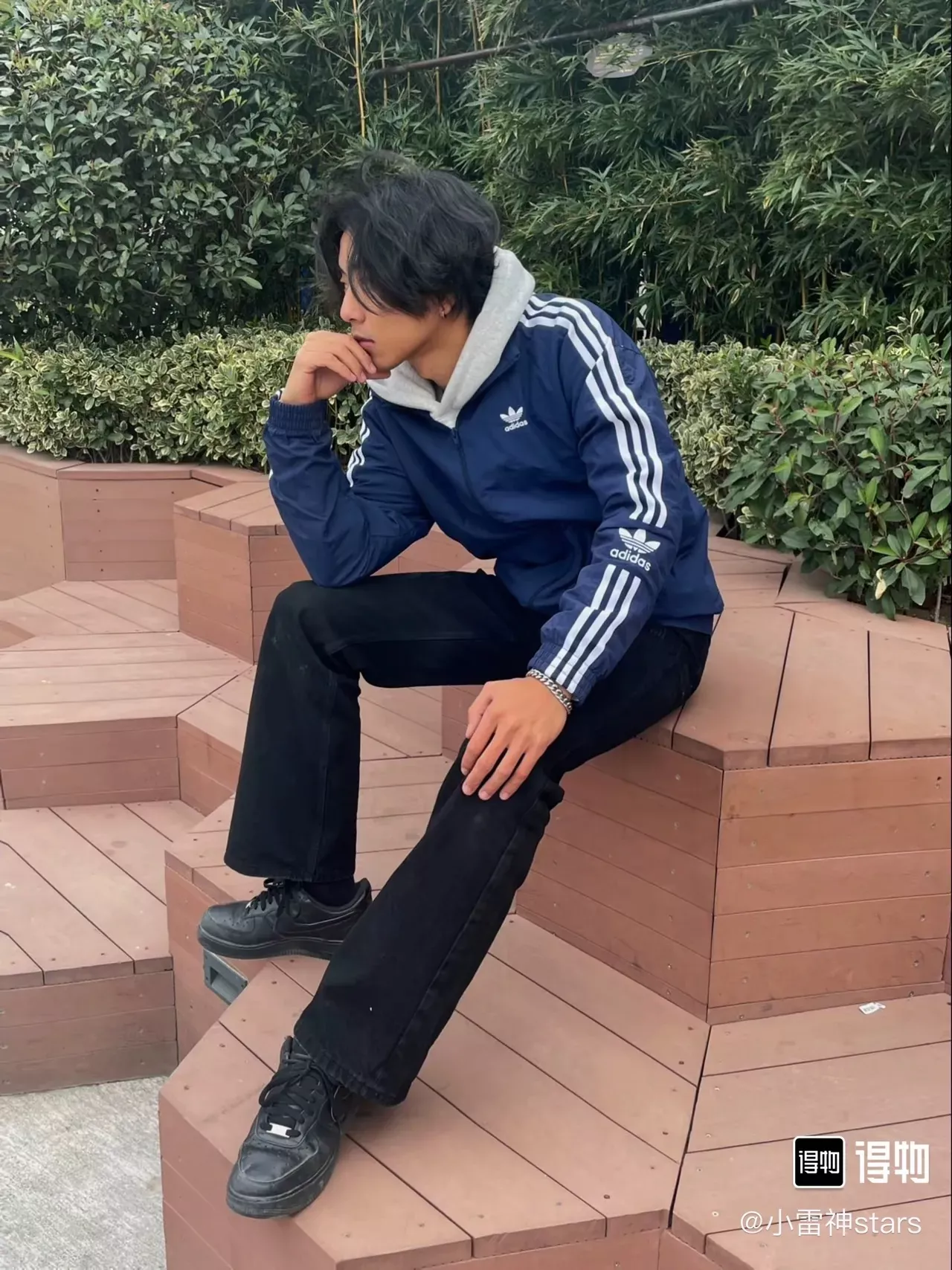 아디다스 삼선 자수 로고 집업 재킷 상세 이미지 14