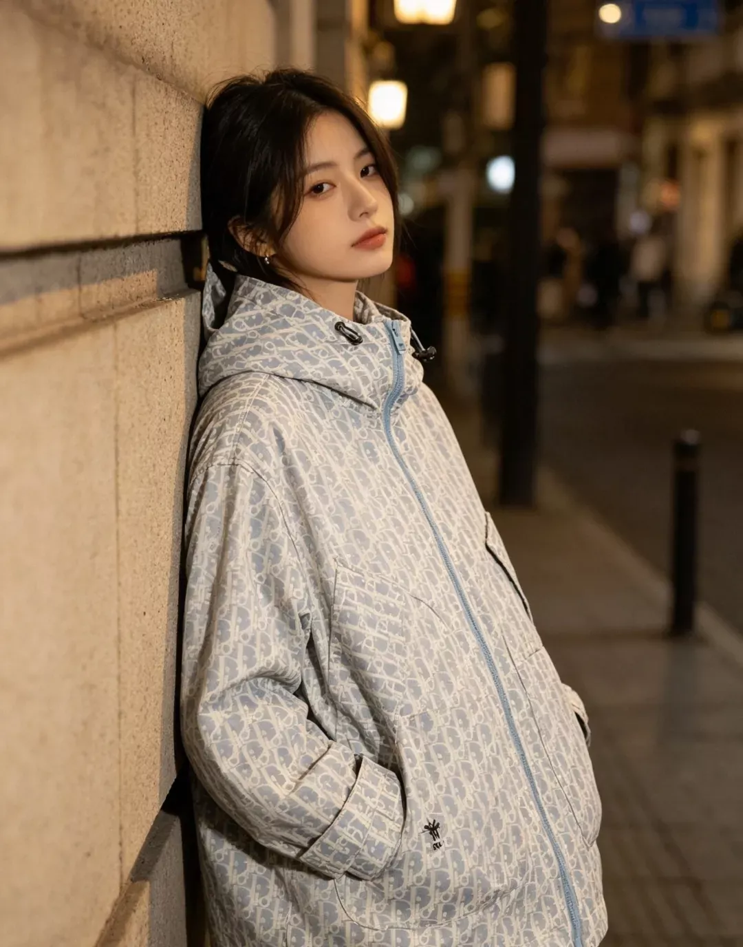 디올 벌집 로고 패턴 우븐 남녀공용 후드 재킷 상세 이미지 13