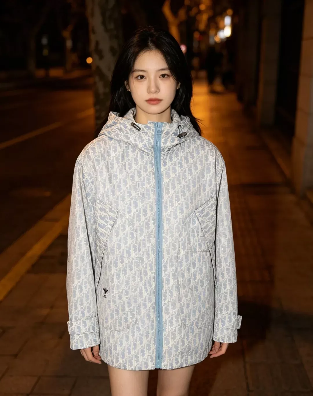 디올 벌집 로고 패턴 우븐 남녀공용 후드 재킷 상세 이미지 15