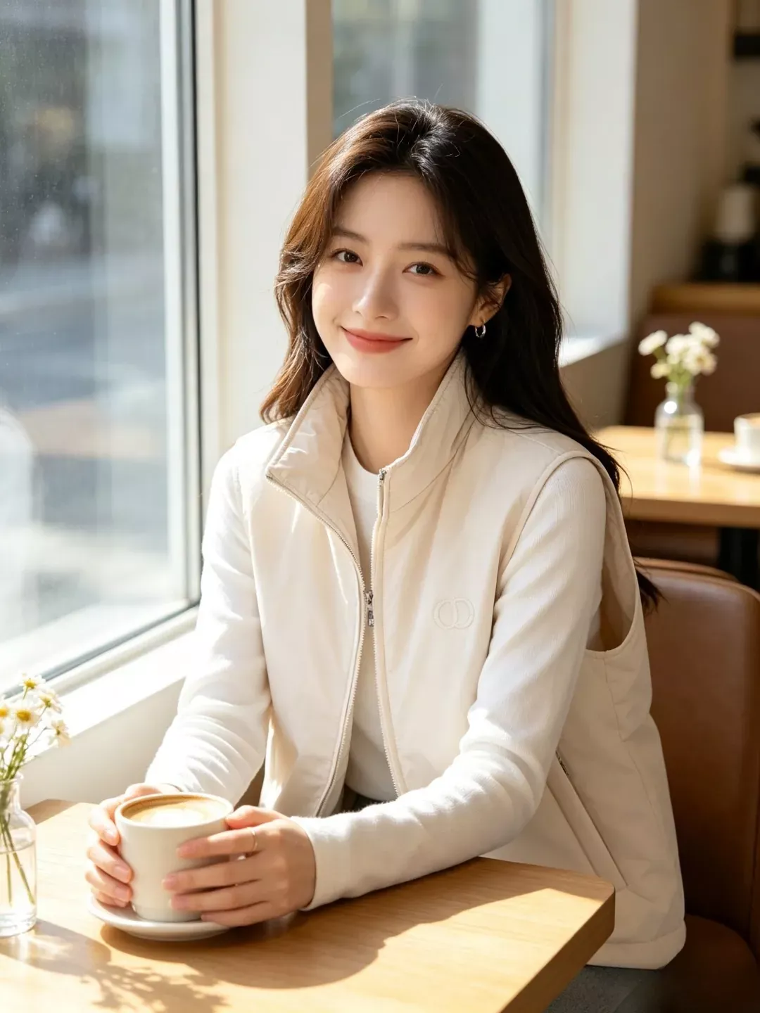 디올 CD 자수 스탠드넥 남녀공용 집업 조끼 상세 이미지 13