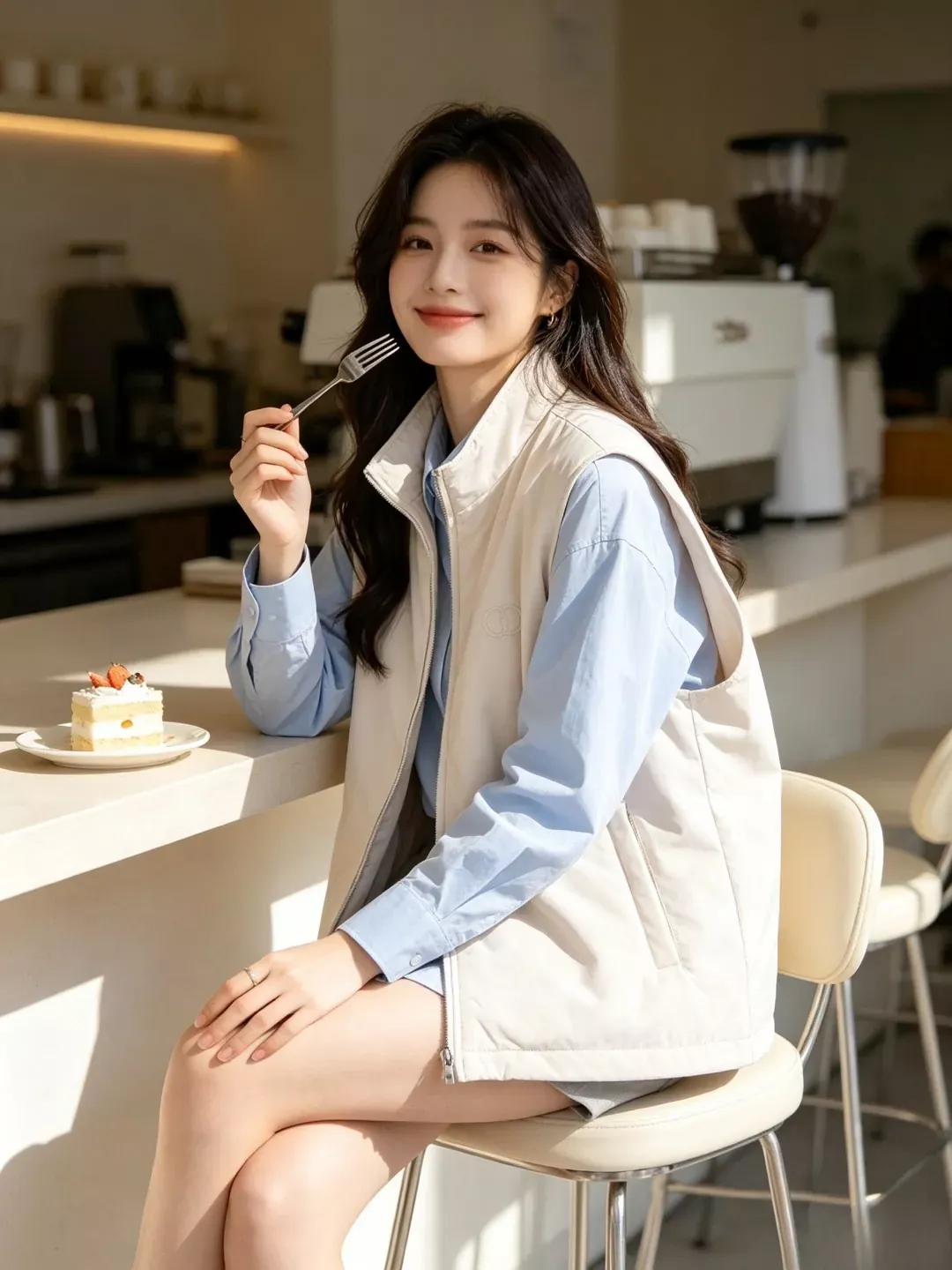 디올 CD 자수 스탠드넥 남녀공용 집업 조끼 상세 이미지 14