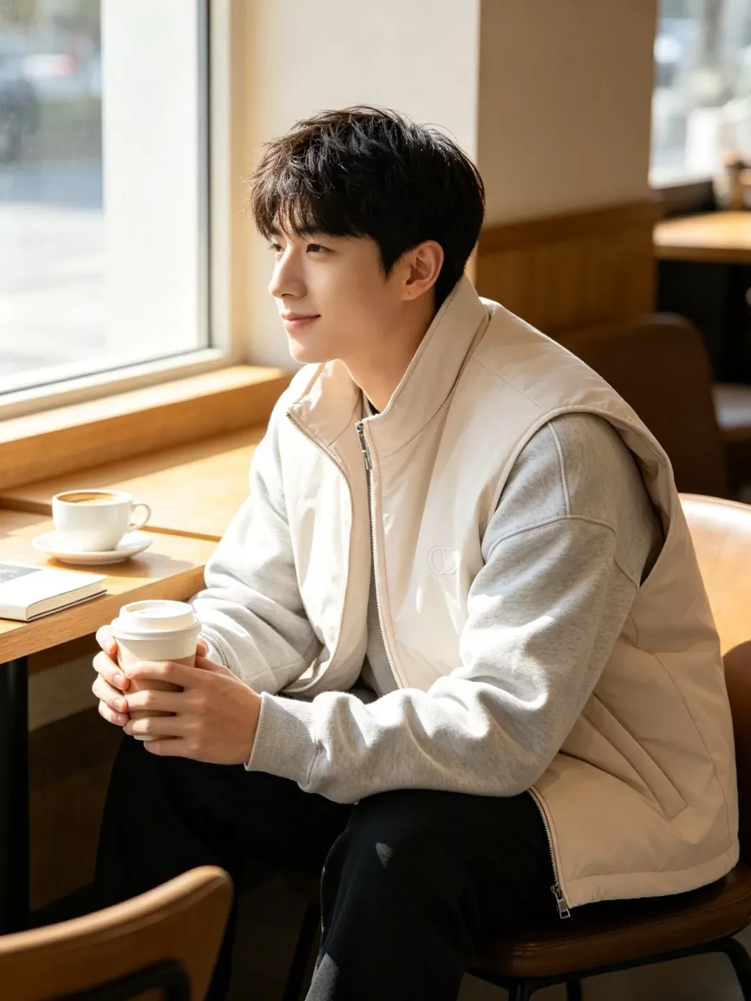 디올 CD 자수 스탠드넥 남녀공용 집업 조끼 상세 이미지 16