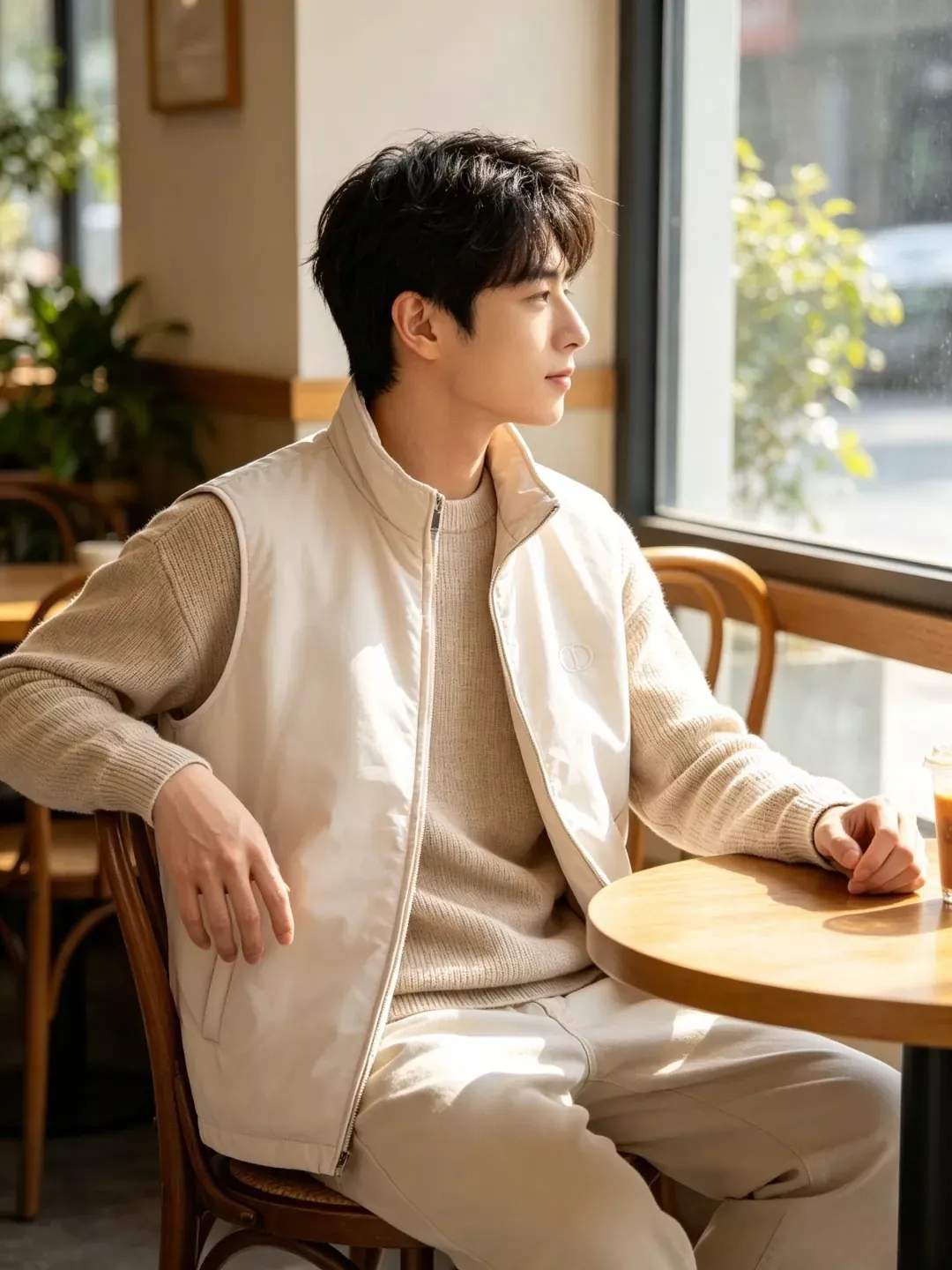 디올 CD 자수 스탠드넥 남녀공용 집업 조끼 상세 이미지 17