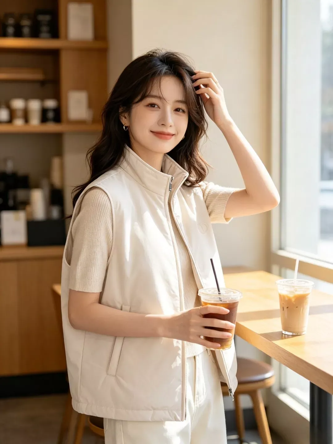 디올 CD 자수 스탠드넥 남녀공용 집업 조끼 상세 이미지 18