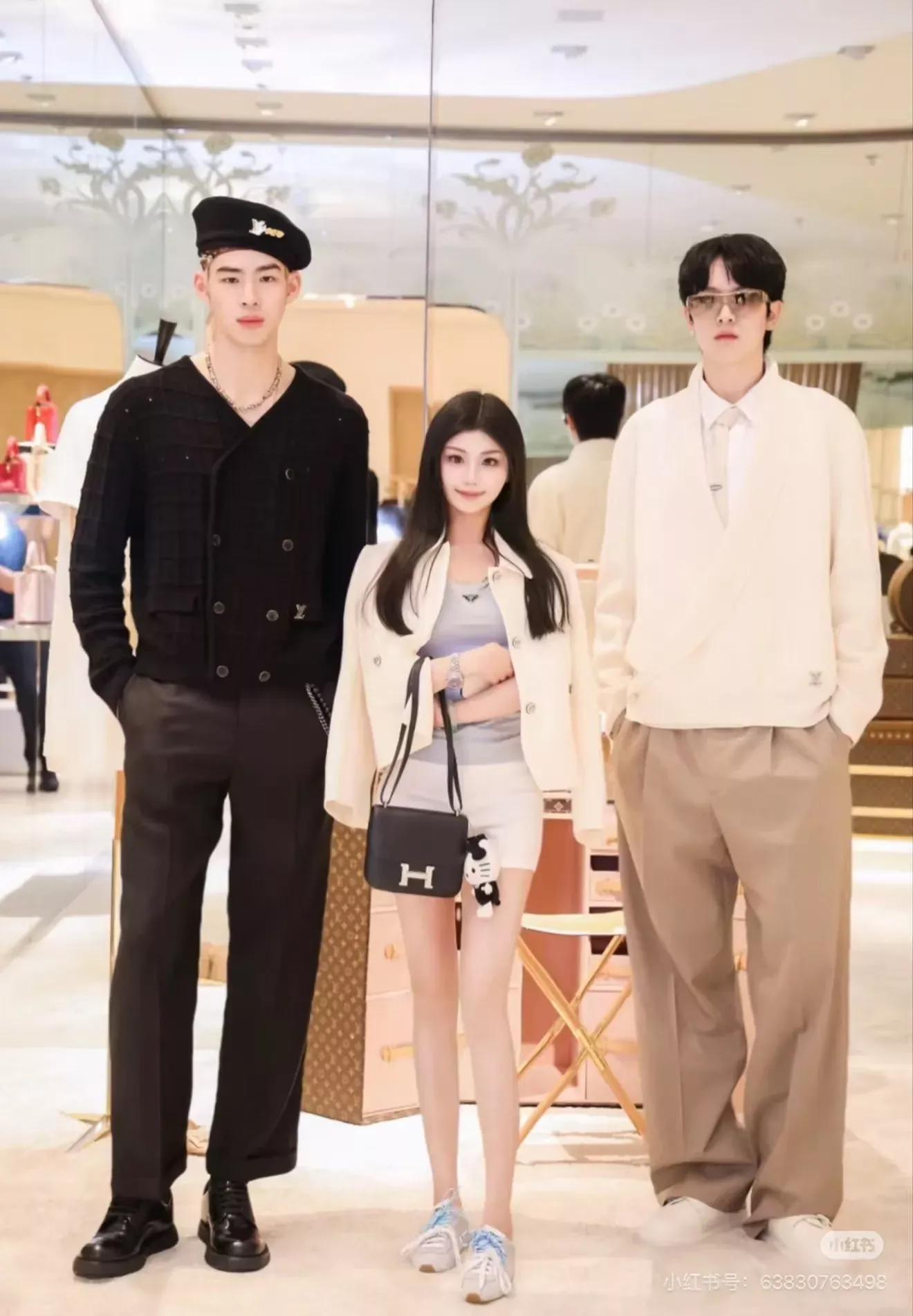 루이비통 카키 울 스트레이트 남녀공용 슬렉스 팬츠 상세 이미지 15