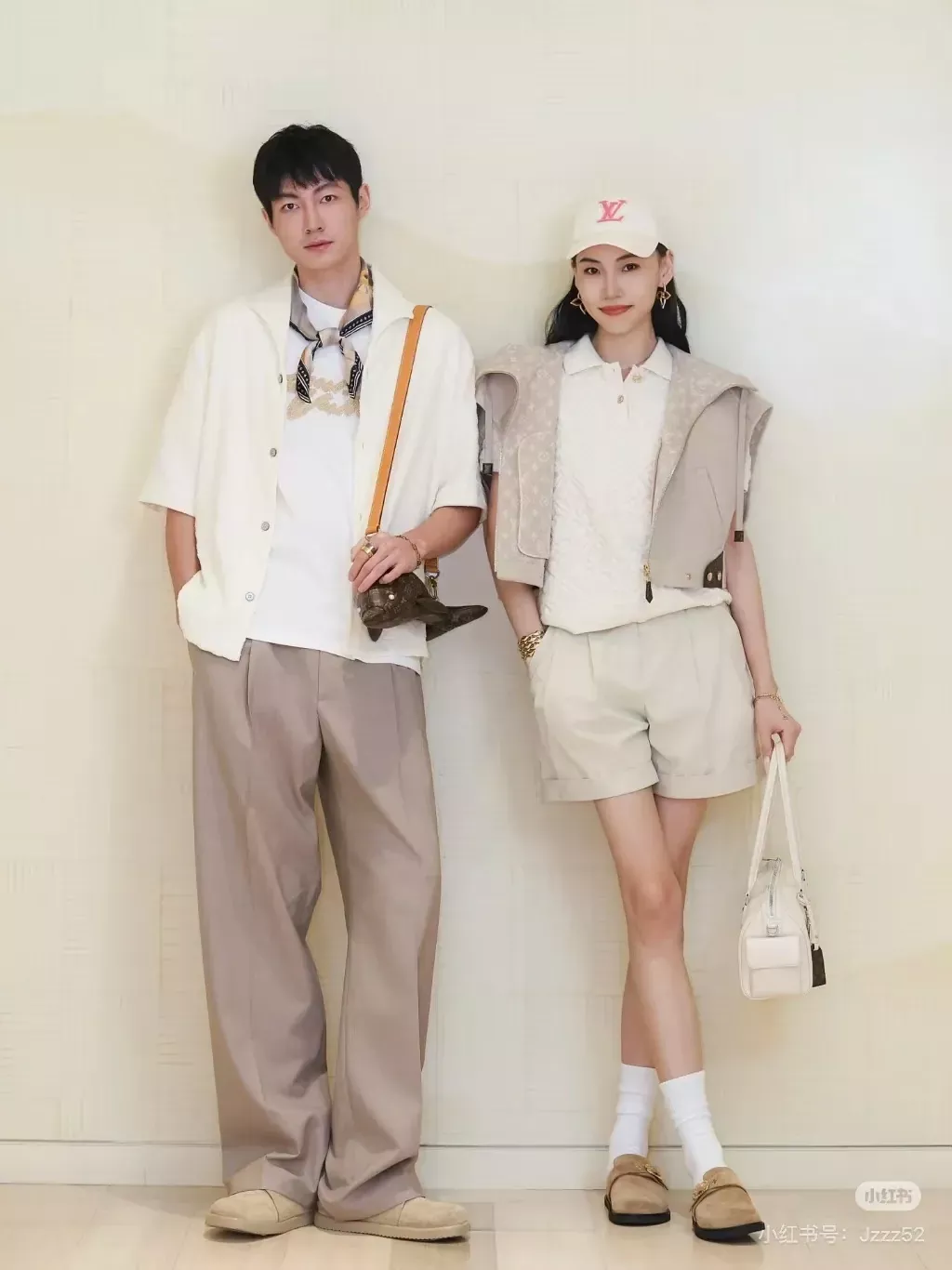 루이비통 카키 울 스트레이트 남녀공용 슬렉스 팬츠 상세 이미지 18