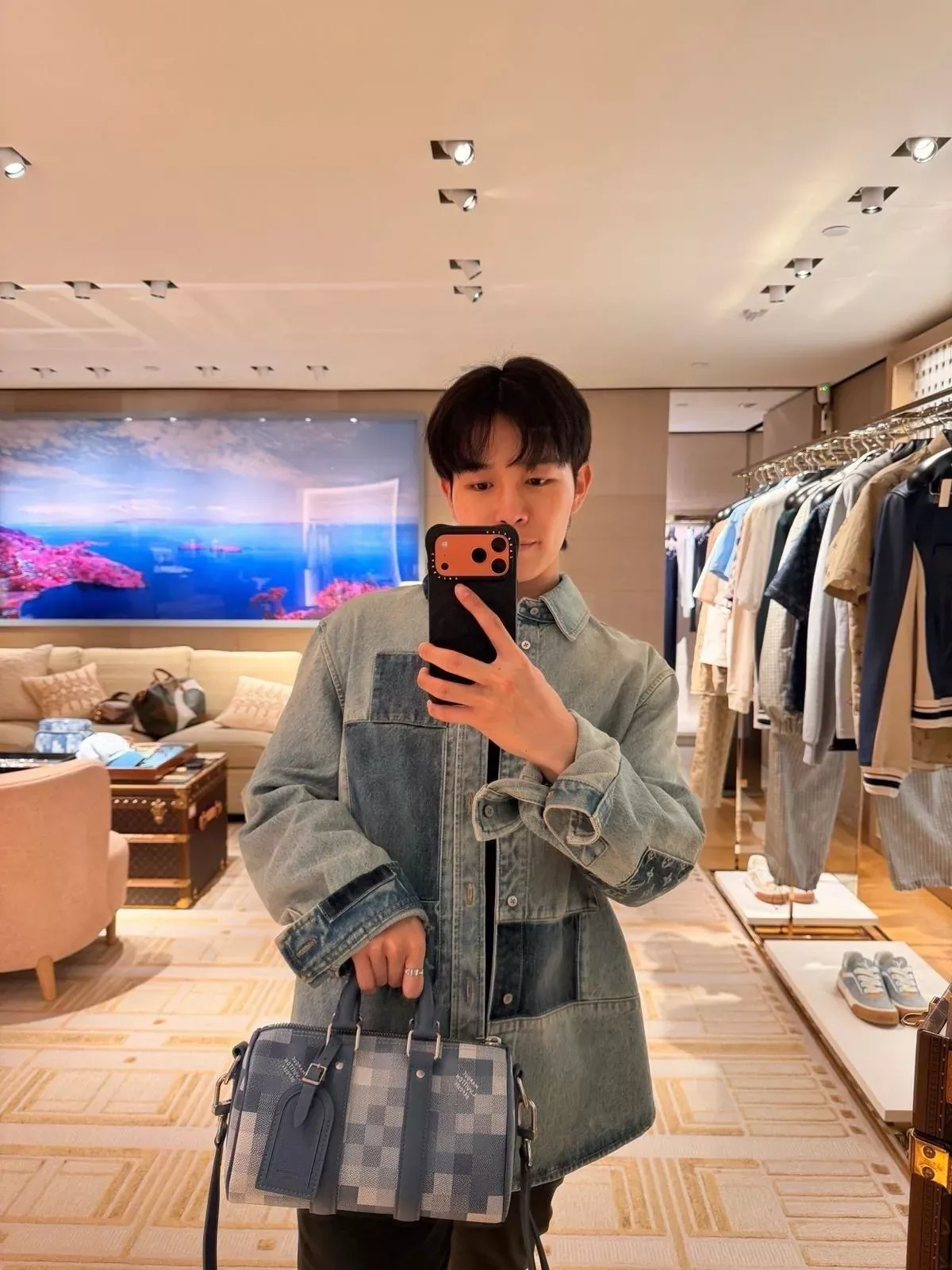 루이비통 패치워크 워싱 남녀공용 데님 재킷 상세 이미지 13