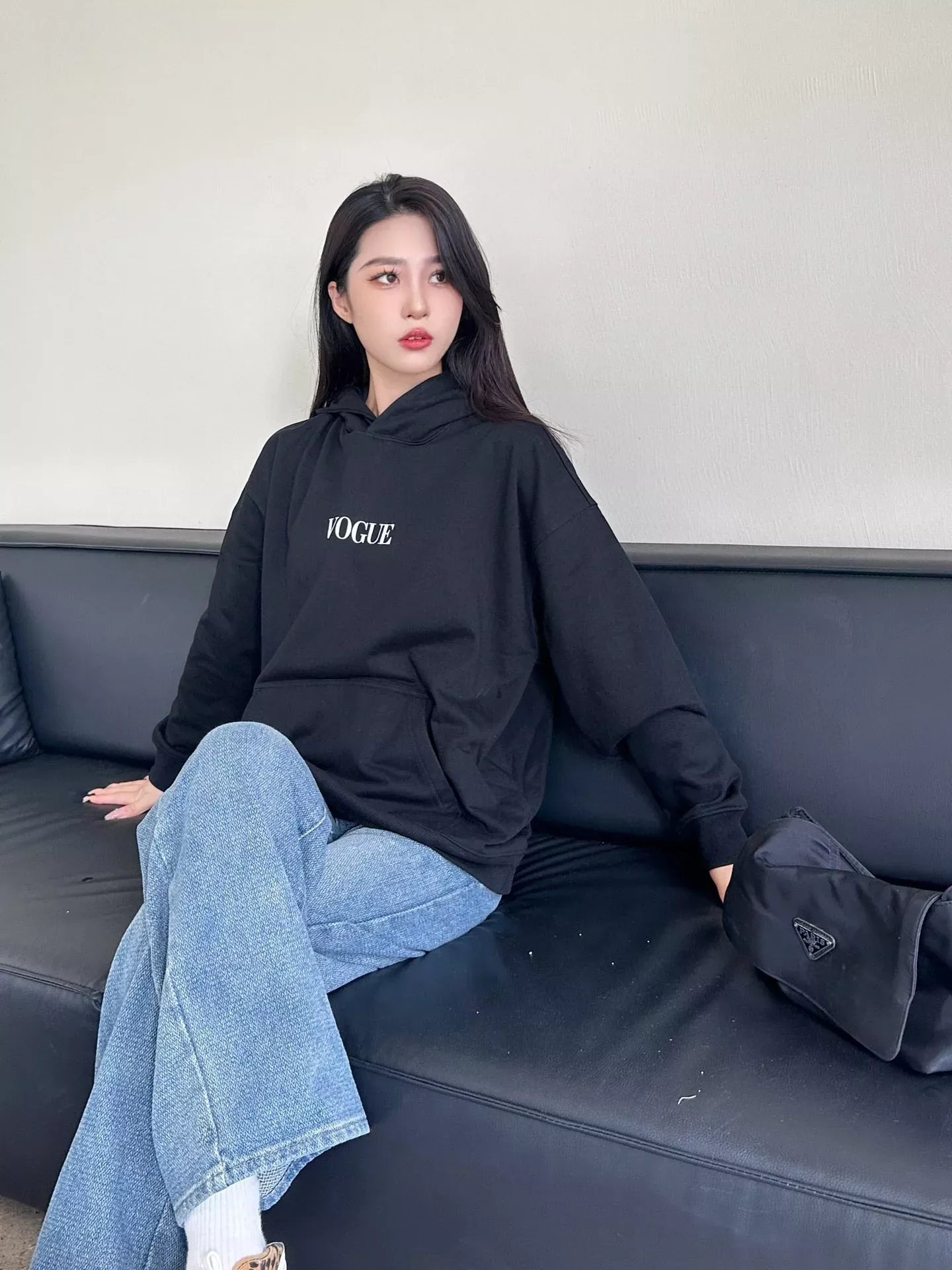 발렌시아가 등대 프린트 루즈핏 남녀공용 후드 티셔츠 상세 이미지 13