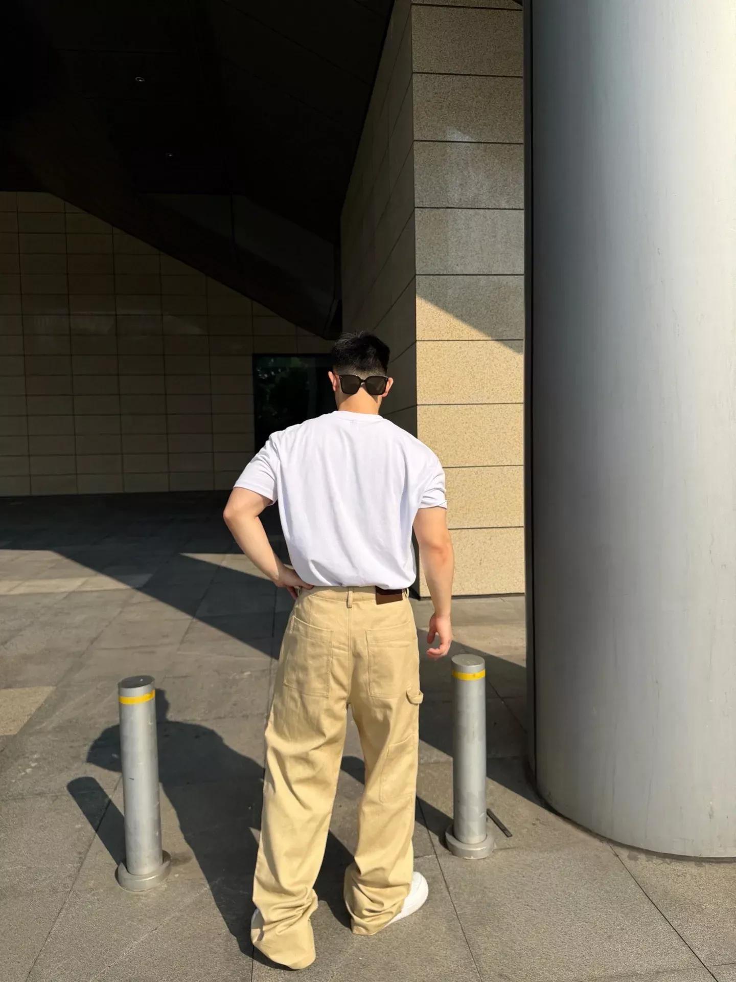 로에베 로고 자수 가죽 패치 캐쥬얼 팬츠 상세 이미지 15