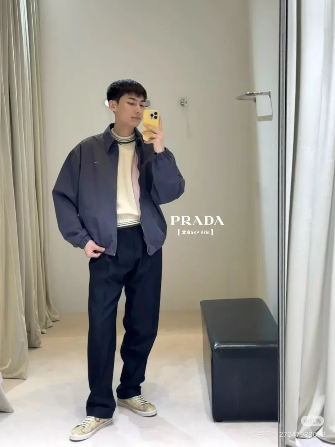 프라다 코튼 집업 긴소매 남녀공용 집업 재킷 상세 이미지 13
