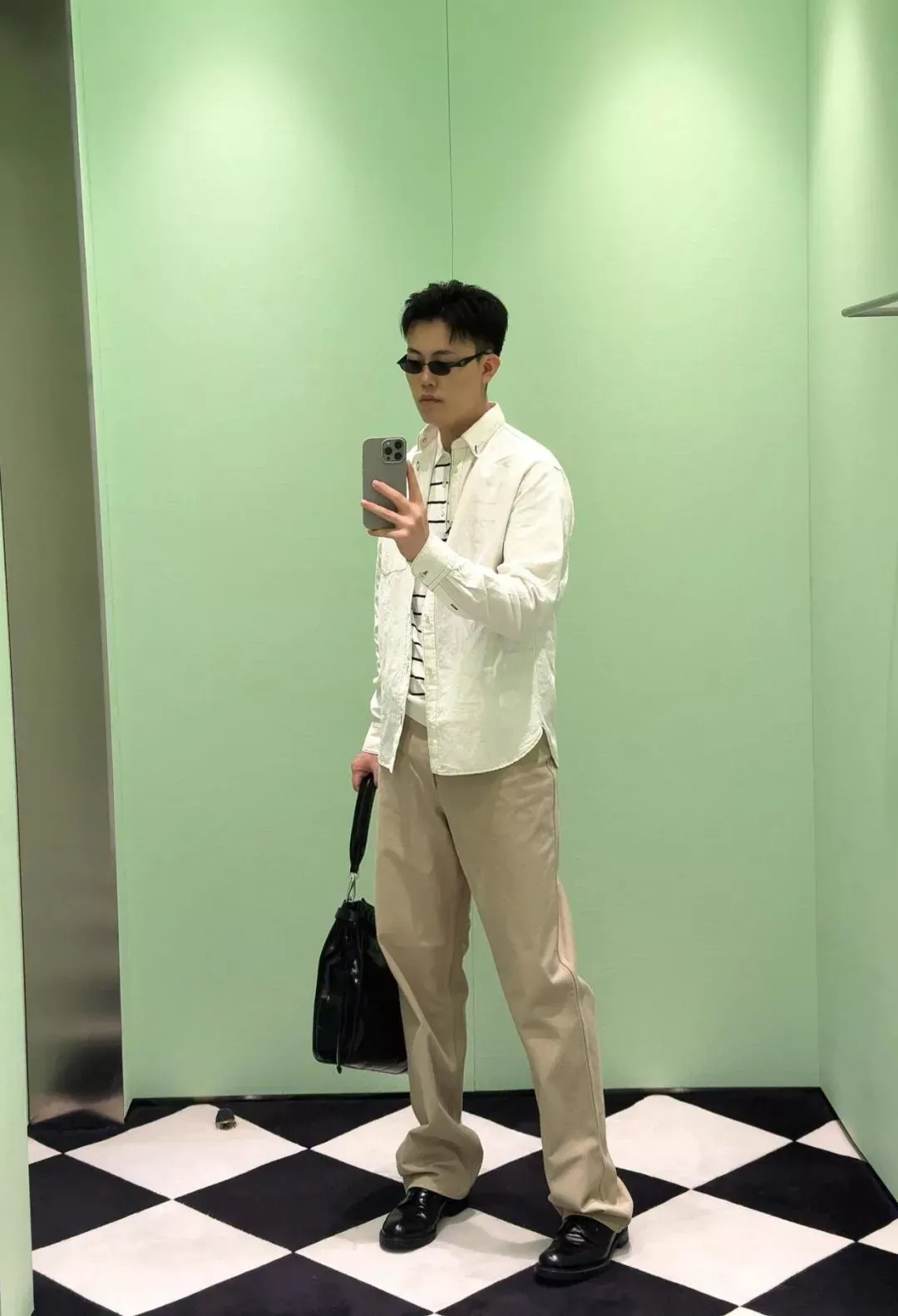 프라다 스톤 워싱 스트레이트 남녀공용 데님 팬츠 상세 이미지 11