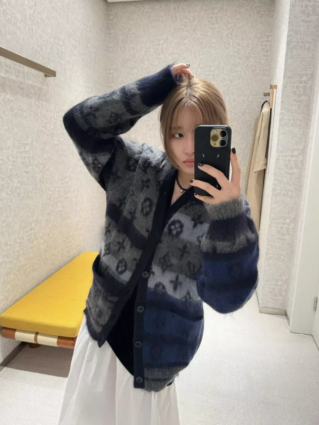 루이비통 모노그램 마혼방 긴소매 가디건 상세 이미지 15