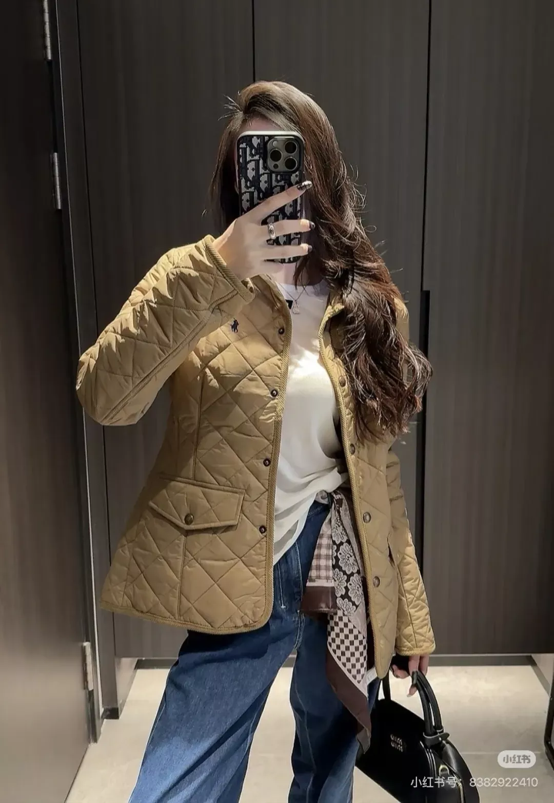 랄프로렌 코듀로이 트리밍 퀼팅 남녀공용 쇼트 패딩 상세 이미지 33