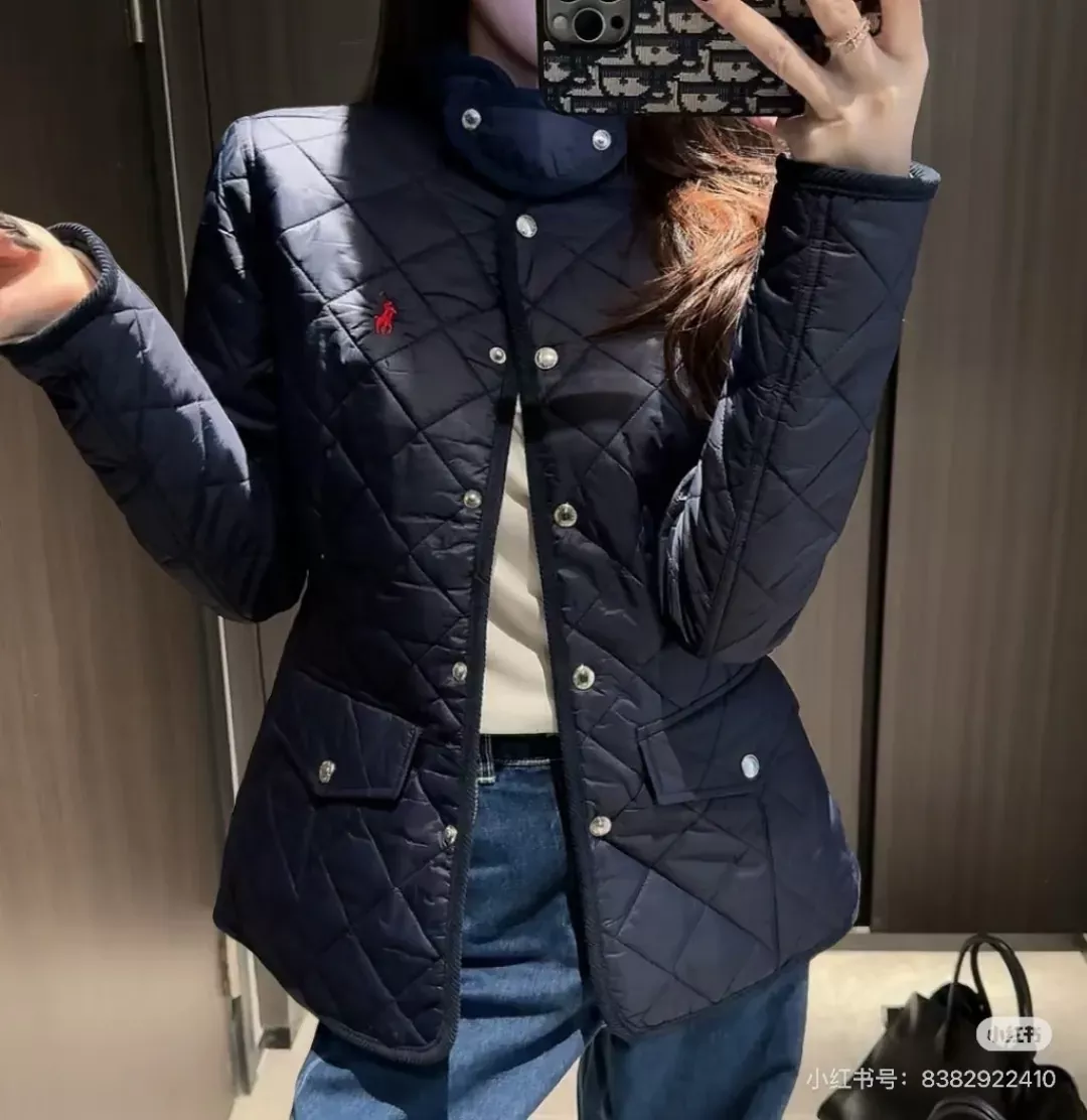 랄프로렌 코듀로이 트리밍 퀼팅 남녀공용 쇼트 패딩 상세 이미지 34