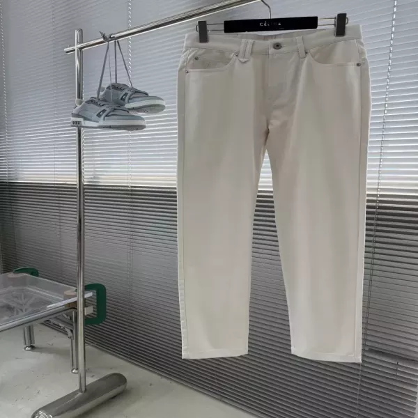 브리오니 로고 자수 라이오셀 혼방 남녀공용 캐쥬얼 팬츠
