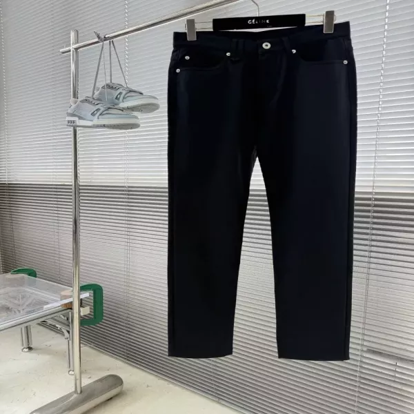 브리오니 로고 자수 라이오셀 혼방 남녀공용 캐쥬얼 팬츠