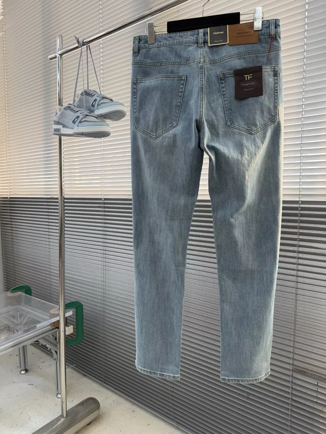 톰포드 워싱 순면 스트레이트 남녀공용 데님 팬츠 상세 이미지 2