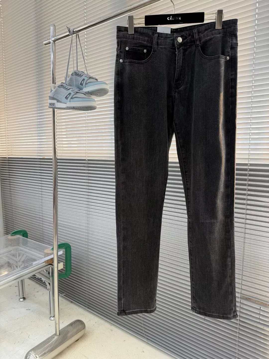 디올 워싱 순면 남녀공용 데님 팬츠 상세 이미지 1