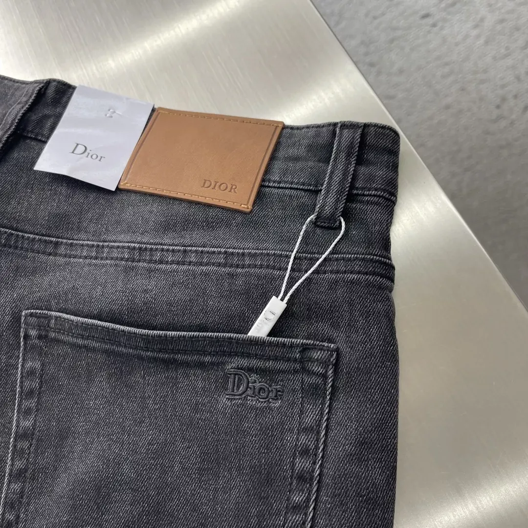 디올 워싱 순면 남녀공용 데님 팬츠 상세 이미지 8