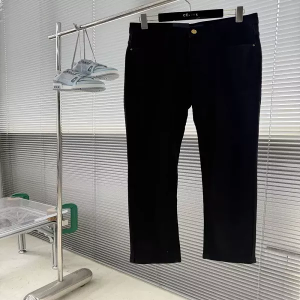 루이비통 워싱 스트레치 일자핏 남녀공용 데님 팬츠