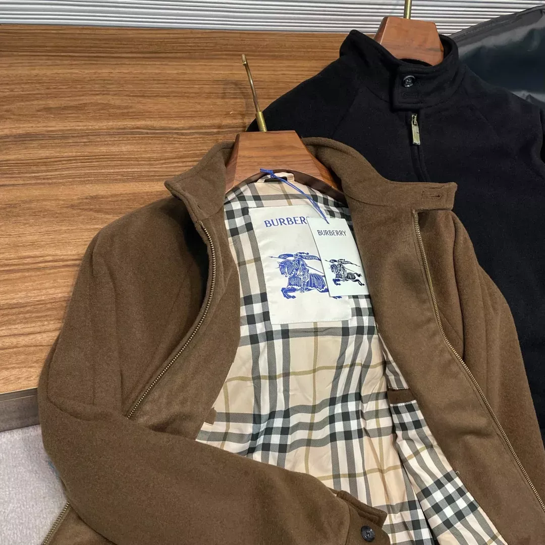 버버리 울 하링턴 스탠드칼라 남녀공용 집업 재킷 상세 이미지 16