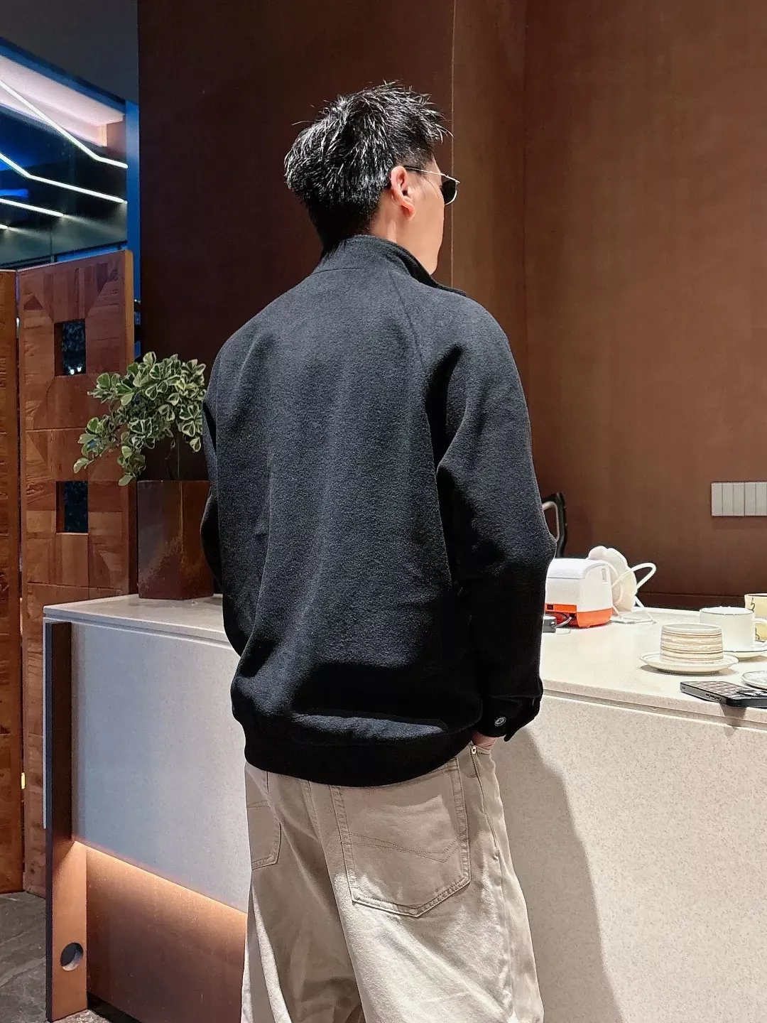 버버리 울 하링턴 스탠드칼라 남녀공용 집업 재킷 상세 이미지 26