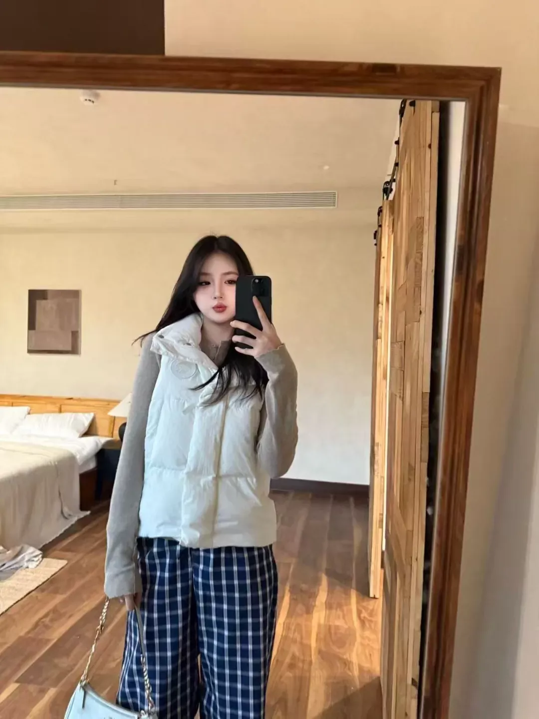 캐나다구스 후드 하이넥 패딩 여성용 패딩 조끼 상세 이미지 24