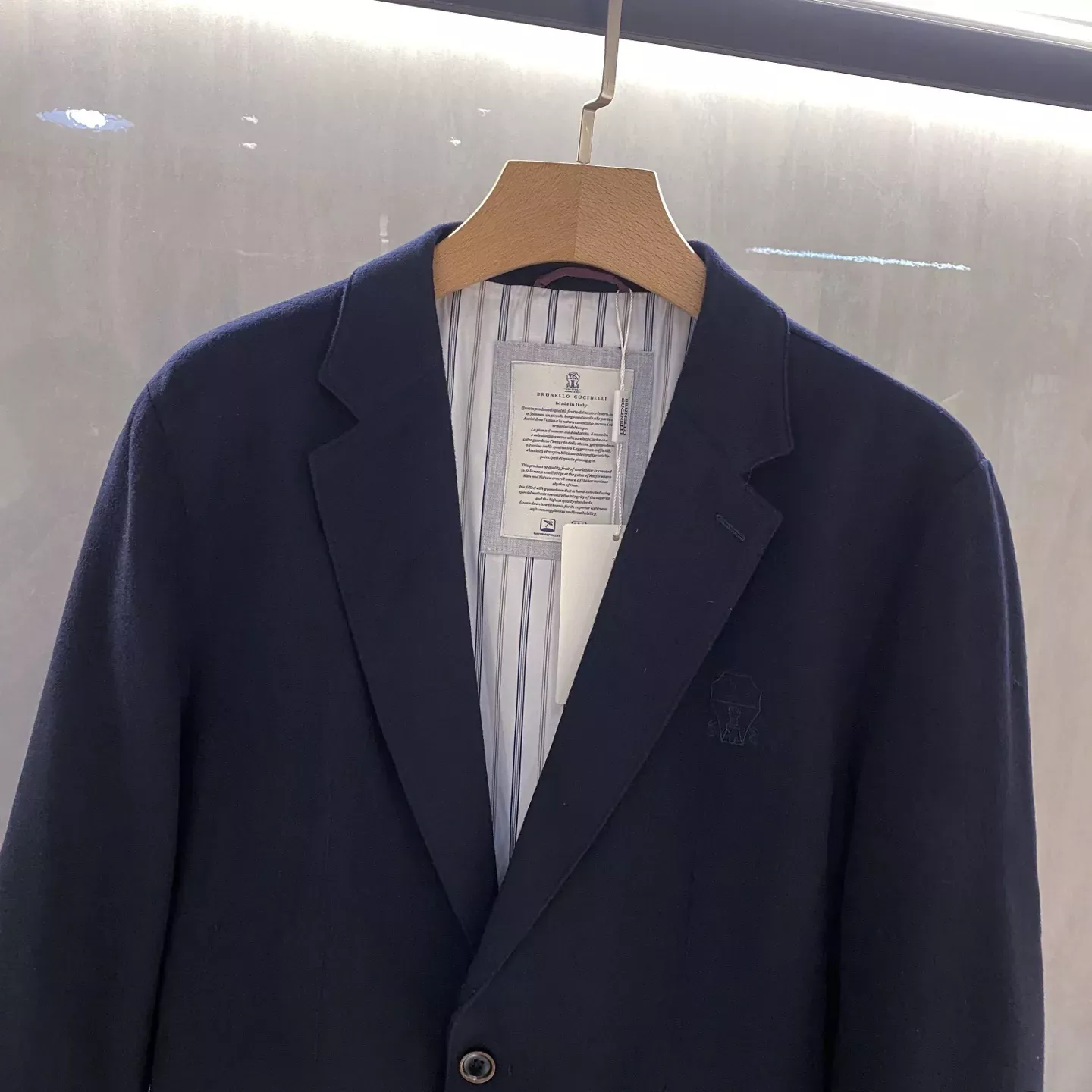 브루넬로쿠치넬리 울 혼방 다운 남녀공용 정장 재킷 상세 이미지 21