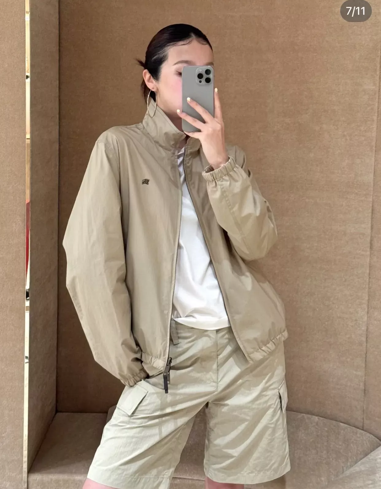 버버리 양면 방풍 스탠드칼라 남녀공용 집업 재킷 상세 이미지 98