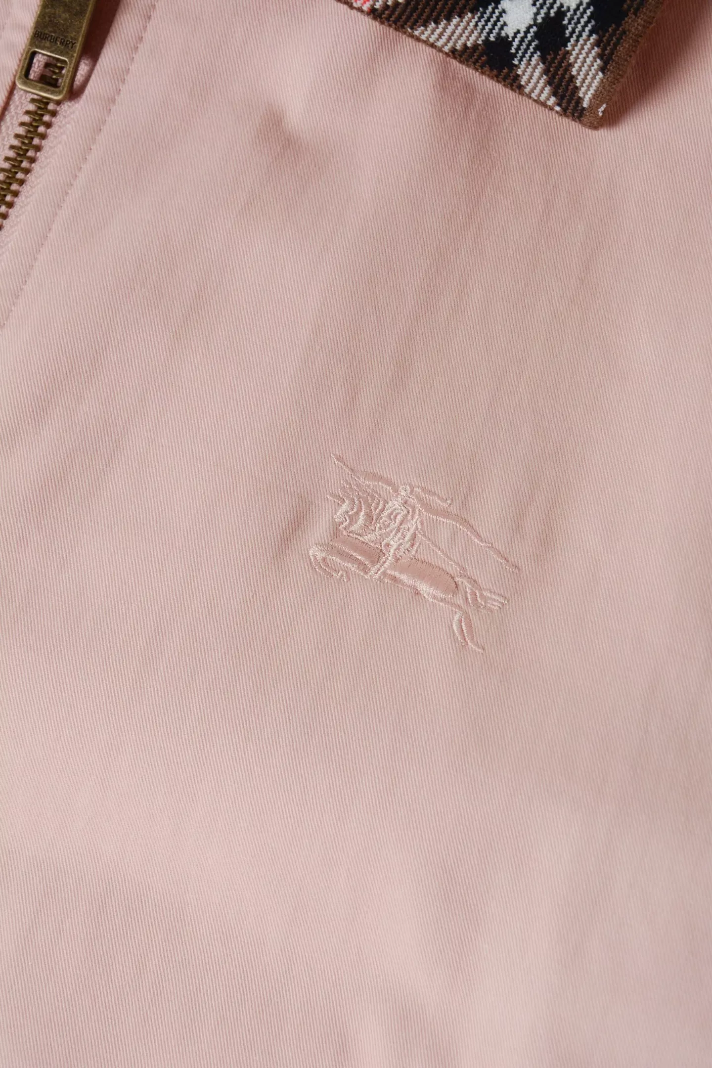 버버리 체크 칼라 슬림핏 여성용 집업 재킷 상세 이미지 28