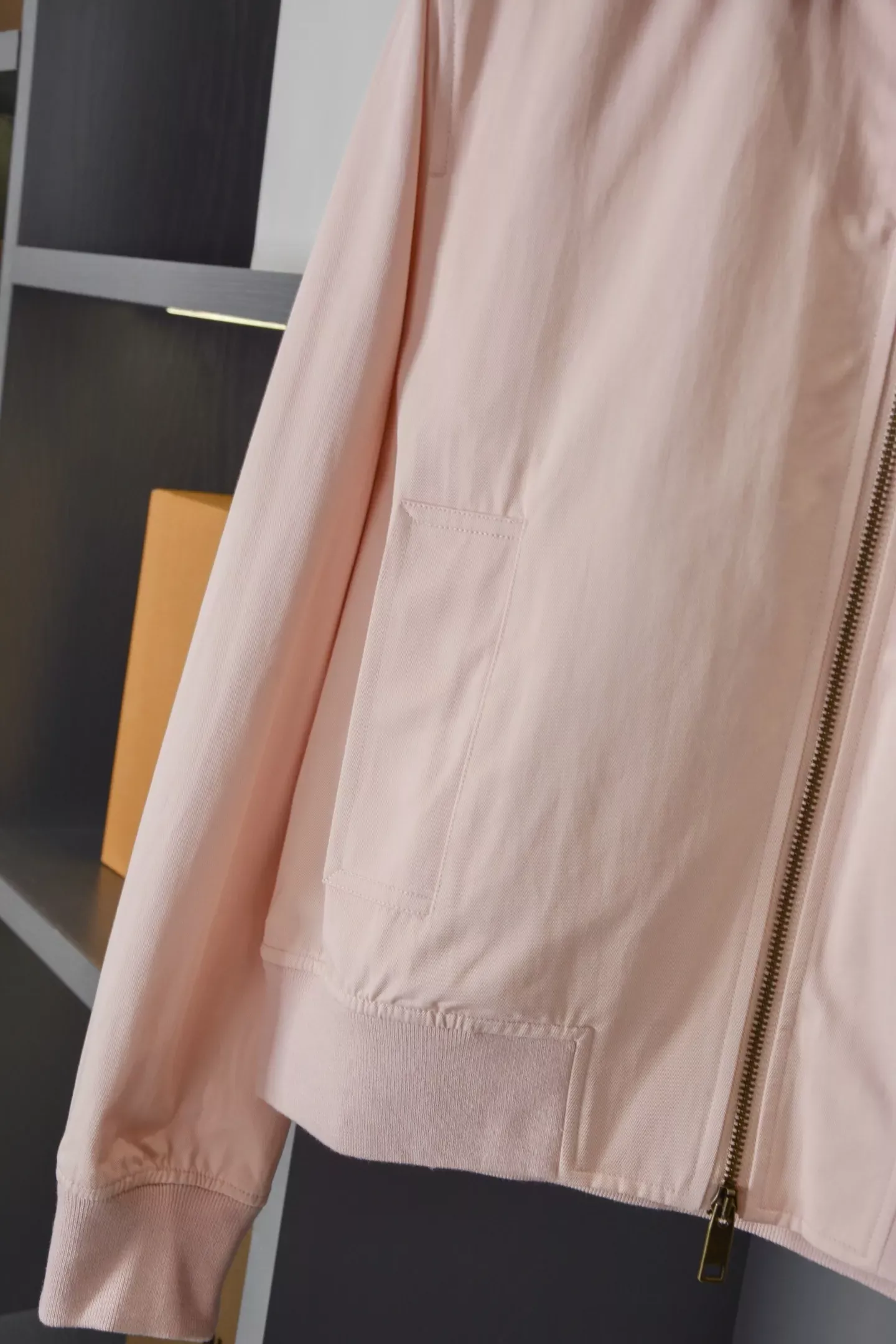버버리 체크 칼라 슬림핏 여성용 집업 재킷 상세 이미지 7