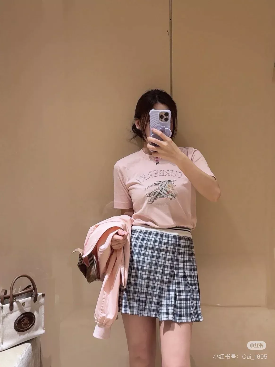 버버리 체크 칼라 슬림핏 여성용 집업 재킷 상세 이미지 79