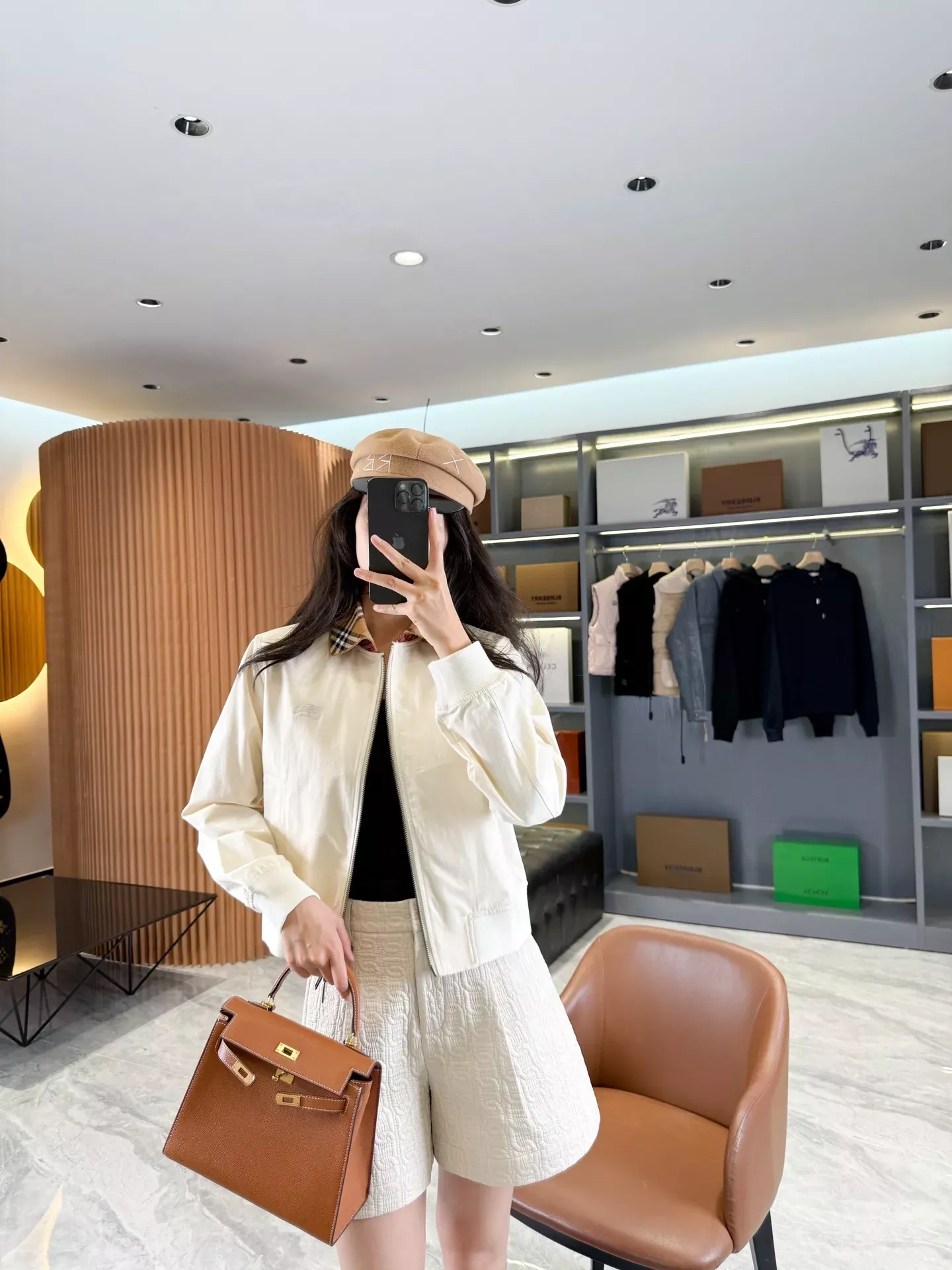 버버리 체크 칼라 슬림핏 여성용 집업 재킷 상세 이미지 83