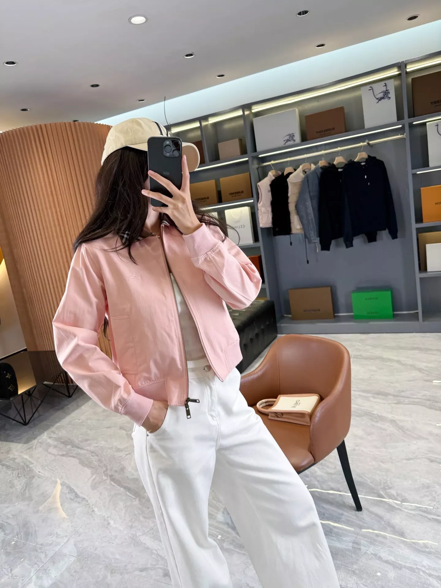 버버리 체크 칼라 슬림핏 여성용 집업 재킷 상세 이미지 93