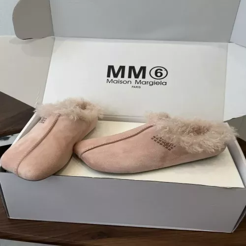 메종마르지엘라 스웨이드 퍼 안감 반클로그 뮬 여성용 클로그 뮬