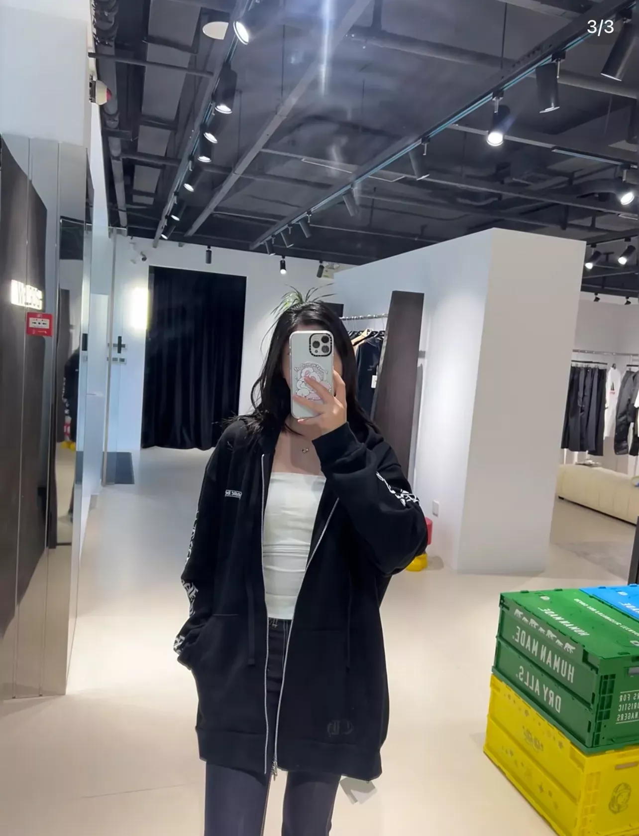 크롬하츠 기모 코튼 프린트 남녀공용 후드 재킷 상세 이미지 18