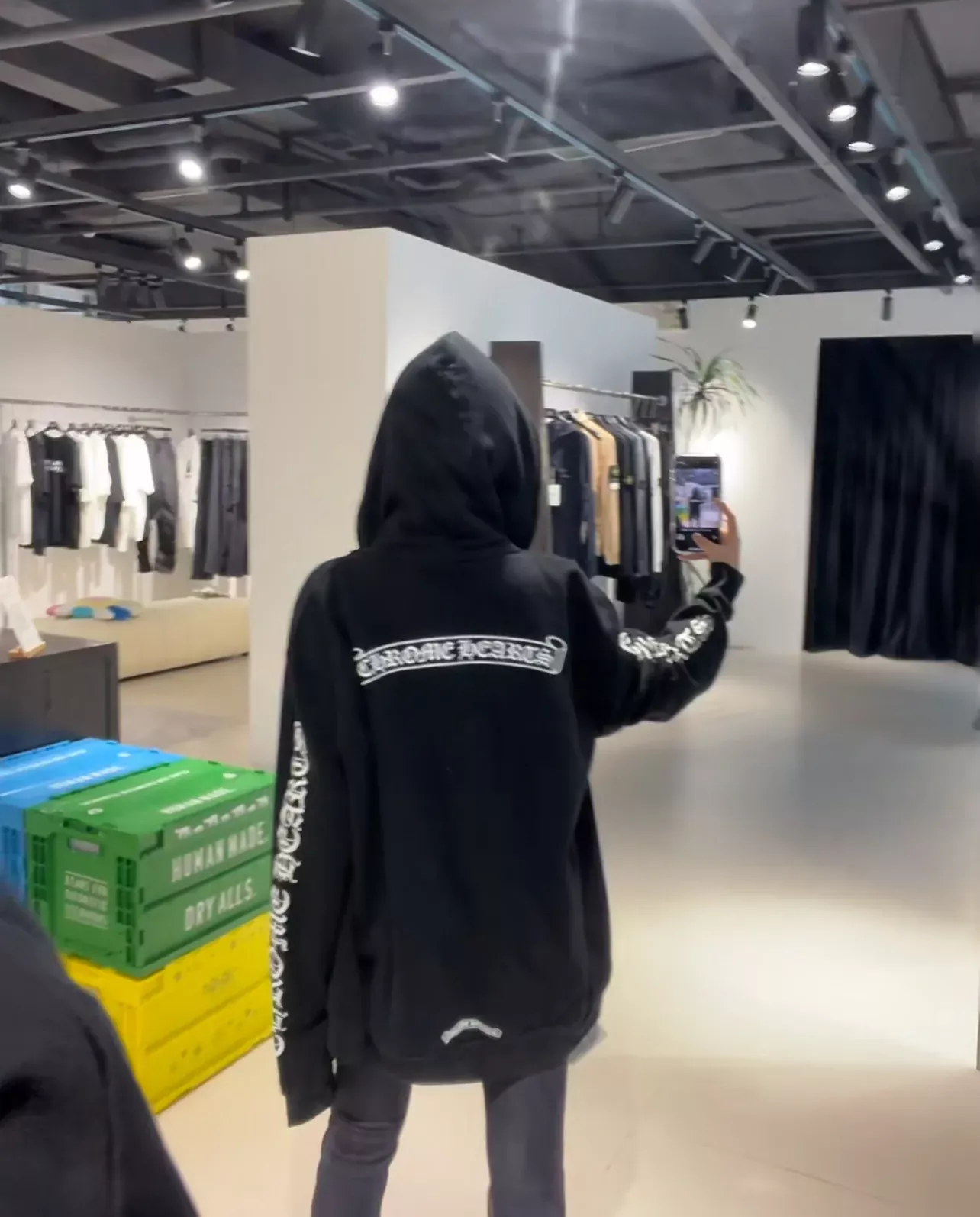 크롬하츠 기모 코튼 프린트 남녀공용 후드 재킷 상세 이미지 19